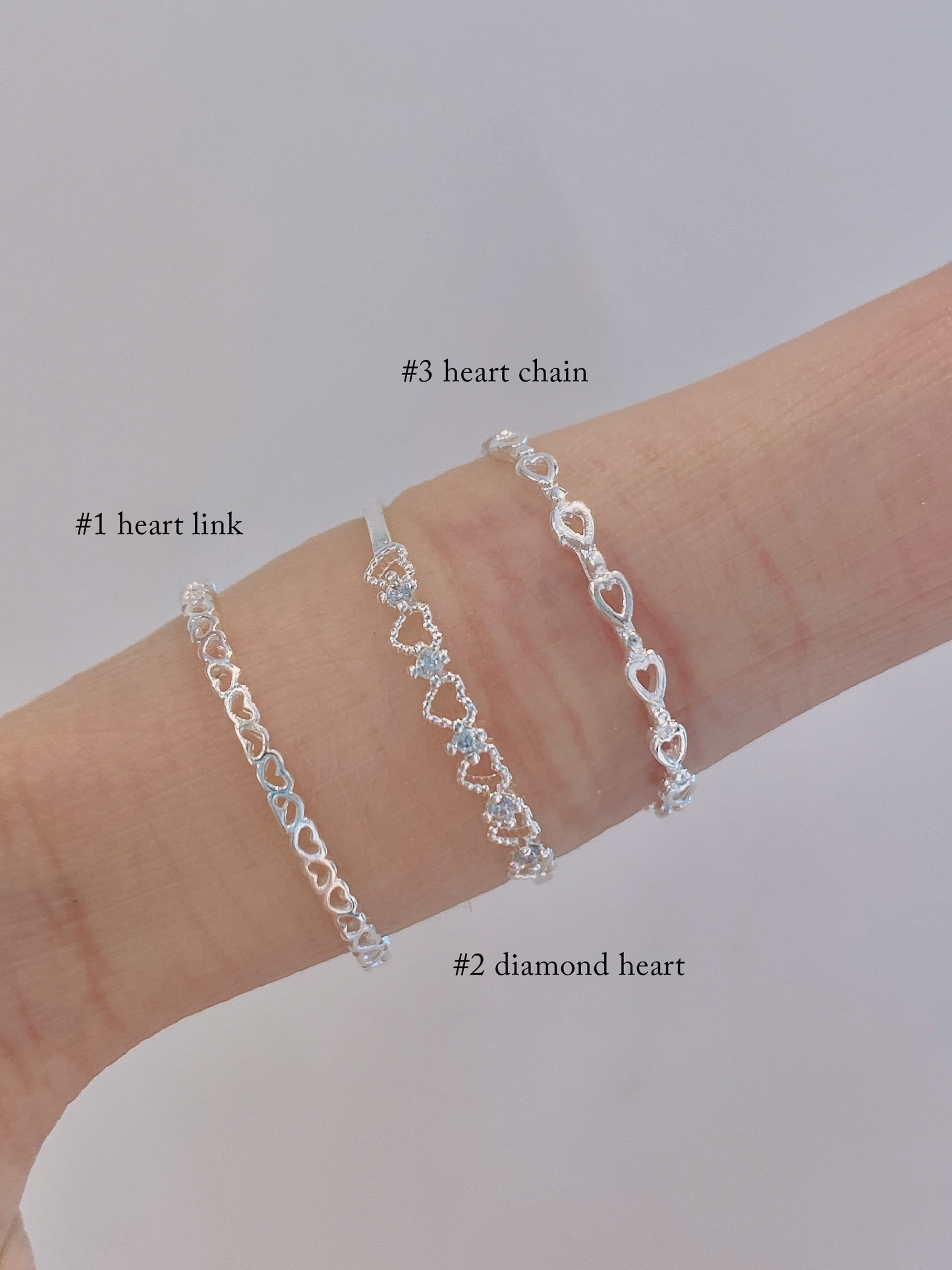Sterling Silver Heart Ring Collection