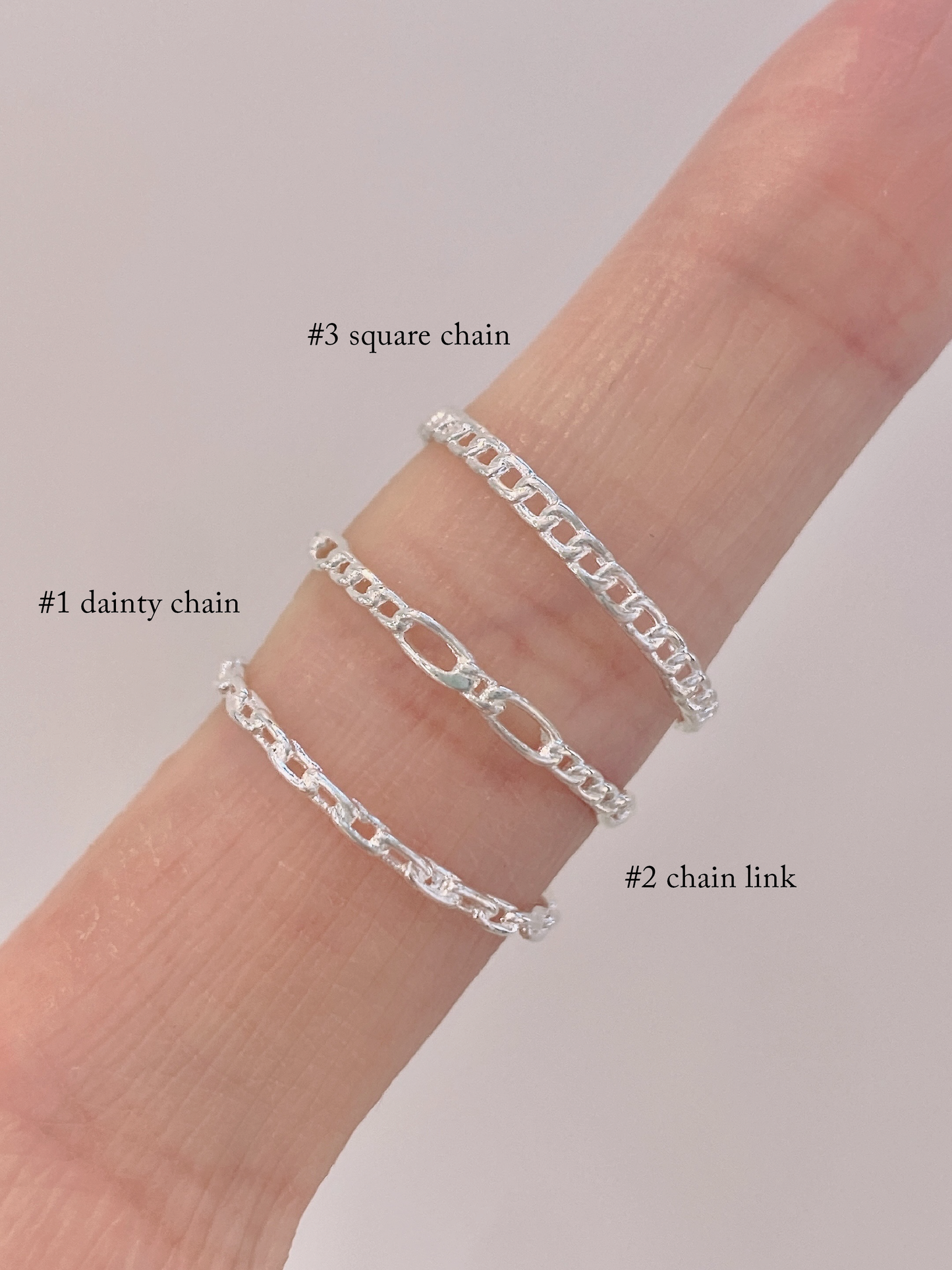 Sterling Silver Chain Ring Collection